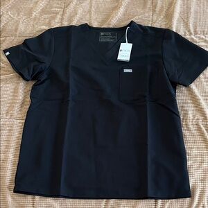 Figs Men's Black Short Sleeve Tee